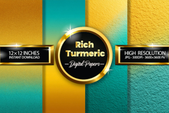 Rich Turmeric Digital Papers - 04 Variations Product Image 1