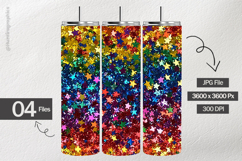 Star Glitter Digital Papers - 04 Variations Product Image 2