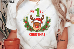 My 1st Christmas PNG, Christmas T-Shirt Product Image 2