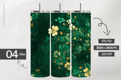 Green Shamrocks Digital Papers - 04 Variations Product Image 2