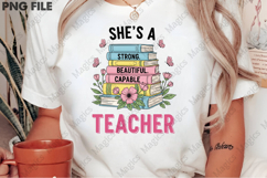 She is a Teacher Book Bible PNG Product Image 2