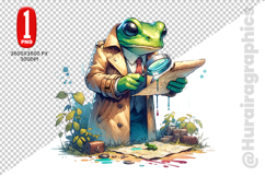 Cute Frog Clipart - PNG File Product Image 2