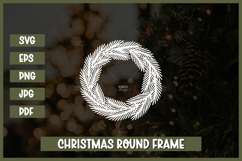 Floral Wreath SVG, Christmas wreath svg Product Image 1