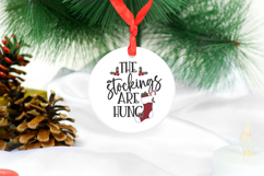The Stockings Were Hung SVG File, Christmas Holiday cut file Product Image 2
