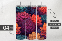 Succulent Sunset Digital Papers - 04 Variations Product Image 2