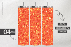 Warm Orange Digital Papers - 04 Variations Product Image 2