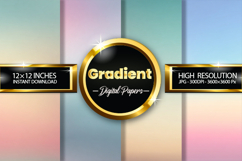 Gradient Digital Papers - 04 Variations Product Image 1