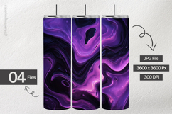 Purple Fluid Digital Papers - 04 Variations Product Image 2