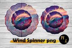 Whale Wind Spinner sublimation,Sea Wind Spinner design Product Image 1