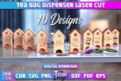 Tea Bag Dispenser Laser Cut|Storage and Kitchen Decor|CNC Product Image 2