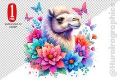 Cute Camel Clipart - PNG File Product Image 1