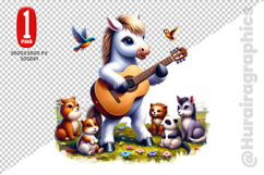 Cute Horse Clipart - PNG File Product Image 2