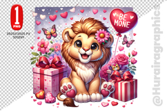 Cute Lion Clipart - PNG File Product Image 2