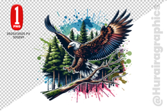 Cute Eagle Clipart - PNG File Product Image 2
