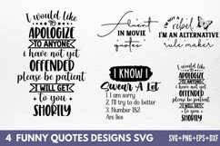 Funny Quotes Designs SVG Product Image 1