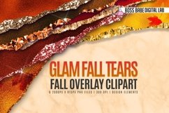 Glam Fall Tears Clipart Product Image 1