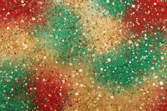 A abstract red, green, and gold glitter texture Product Image 1