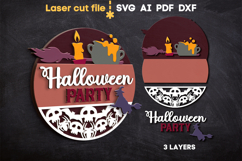 Happy Halloween Sign SVG laser cut file for Glowforge Product Image 2