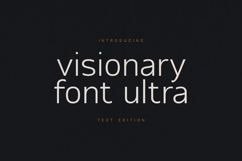 Visionary Font Ultra Text Edition Modern Sans Serif Font Product Image 1