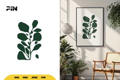Leaves Wall print SVG - Leaves Wall print Clipart - Cut File Product Image 1