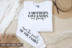 A Mother's Love SVG - Mother's Day Sleeve T shirt Design Product Image 1