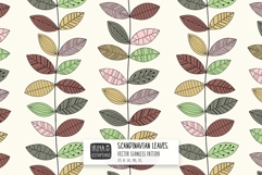 Scandi Leaf Repeat Pattern Product Image 1
