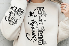 Spooky Vibes PNG, Halloween PNG, Funny Halloween PNG, Ghost Product Image 1