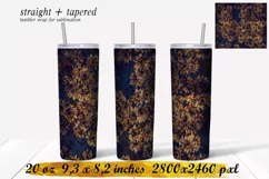 20 oz skinny tumbler, Sunflower Tumbler sublimation Product Image 1