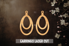 24 Earrings Laser Cut Template SVG File Product Image 2