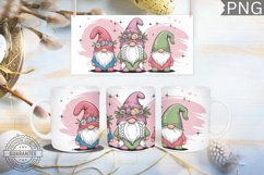 Easter Mug Wrap Design - Easter Gnome Sublimation Product Image 1