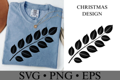 Christmas Leaves Svg | Christmas svg | Shirt Svg Product Image 2