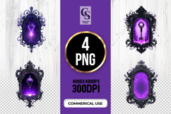 Ornate Purple Mystic Frame Clipart PNG Product Image 1