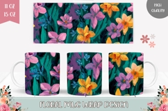 Cartoon Narcissus Mug Wrap, Spring Mug, Flowers Mug Product Image 1