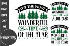 It&#039;s The Most Wonderful Time Of The Year SVG Design Product Image 1