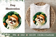 Yorkshire Terrier Dog llustration, Yorkshire Terrier PNG Product Image 1