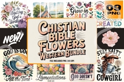 Christian Bible Flowers PNG Set Product Image 2