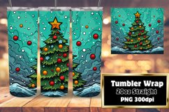 Christmas Tree Pop Art Blast 20oz Tumbler Wrap Product Image 1
