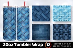 Nylon Blue Texture Tumbler Wrap, 20oz Skinny Tumbler Wraps Product Image 1