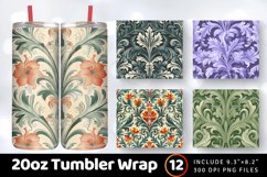 Sages Ornamental Tumbler Wrap, 20oz Skinny Tumbler Wraps Product Image 1