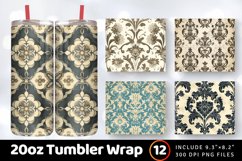 Vintage Tumbler Wrap, 20oz Skinny Tumbler Wrap Product Image 1