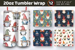 Cute Gnome Tumbler Wraps, 20oz Skinny Tumbler Wrap Product Image 1