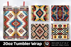 Native American Crochet Tumbler Wrap, 20oz Skinny Tumbler Wr Product Image 1