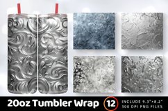 Luxury Silver Tumbler Wrap, 20oz Skinny Tumbler Wraps Product Image 1