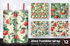 Cottage core Apple Garden Tumbler Wrap, 20oz Skinny Tumbler Product Image 1