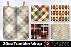Vintage Cotton Textured Fabric Tumbler Wrap, 20oz Skinny Tum Product Image 1