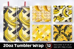 Banana Tumbler Wrap, 20oz Skinny Tumbler Wraps Product Image 1