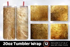 Luxury Gold Tumbler Wrap, 20oz Skinny Tumbler Wraps Product Image 1