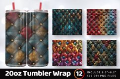 Jewel Tufted Texture Tumbler Wrap, 20oz Skinny Tumbler Wraps Product Image 1