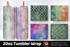 Arabesque Shimmer Tumbler Wrap, 20oz Skinny Tumbler Wraps Product Image 1