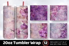 Orchid Spells Tumbler Wrap, 20oz Skinny Tumbler Wraps Product Image 1